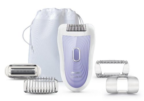 Philips SatinSoft HP6527 Wet and Dry Epilator with Shaving Attachment