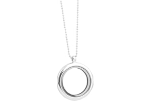 Happyyami Collier médaillon porte-photo ouvert pendentif mémoire photo cadeau bijoux pour homme et femme