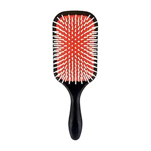 Denman Power Paddle Brush, Black & Red - UK