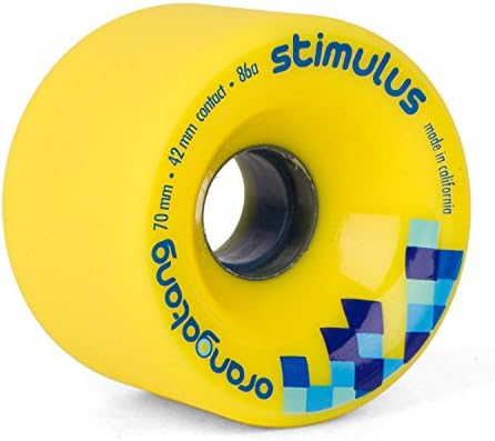 Orangatang Stimulus 70 mm 86 a Longboard Freestyle Slide Ewheels Yellow