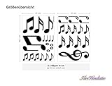 I-love-Wandtattoo WAS-10144 Kinderzimmer Wandsticker Set „Schwarze Noten“ 35 Stück zum Kleben Wandtattoo Wandaufkleber Sticker Wanddeko - 3