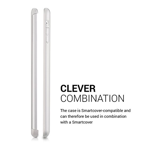 kwmobile Hülle für Apple iPad Mini 2 Retina / iPad Mini 3 – Smartcover Kompatibles Backcover Case Tablet Schutzhülle TPU Silikon – Tabletcase Cover Matt Transparent - 4