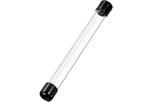 Leliafleury Acrylic Pipe Clear Plastic Tube with Lids Acrylic Hollow Tube for Item Stored (228mm Length, 11mm ID, 12mm OD)