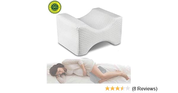 Ridecyle Orthopedic Knee Pillow Memory Foam Knee Hip Sciatica