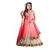 Clickedia Girls Kidswear Pink Soft Net Semi-Stitched Ethnic lehenhga suit with duppatta - traditional wear ( 8-12 yrs) RS.399.00