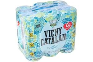 VICHY CATALAN SABORES 0% AZÚCARES (Menta, 6 Latas)