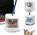 Price comparison product image Invero® USB Electric Flashing LED Pencil Sharpener Desktop Gadget (USB Cable Included) - White