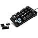 Produktbild Beeiee Mechanische Zifferntastatur Nummernblock Numpad 22-Tasten-Nummern-Pad mit USB-Braid-Kabel und Crisp Percussion (Schwarz)