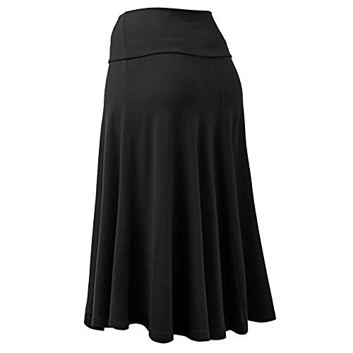BaZhaHei Falda Corta Vestidos de Mujer Mujer Tallas Grandes Solid Flare Dobladillo Cintura Alta Falda a Media Pierna Uniforme Atractivo Falda Plisada Y Ms. Falda Casual Profesional Color Sólido BKL3