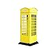 Produktbild MINISU Retro Telefonzelle Spardose Münzdose Spardose Spardose Spardose Aufbewahrungsbox, Weißblech, gelb, 25x9x9cm
