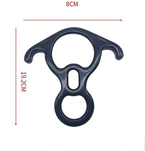 LZH SPORT 1 X Figure 8 Ring Rope Descender 32KN/3200KG Belay Device, Outdoor Sport Rock Climbing Safety Mountaineering
