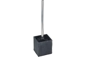 ‎WENKO Wenko 17923100 zestaw szczotek do WC Slate Rock stonelook, tworzywo sztuczne Polyresin, 10,2 x 38 x 10,2 cm, szary antracyt