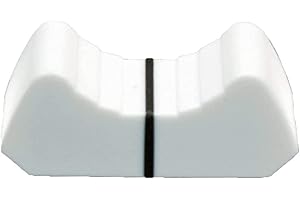 U/ D 10 Stück Innenloch 8mm Mixer Slider Fader Knopf Ersatz, passend für Yamaha Soundcraft BEHRINGER Mixer (Weiß)