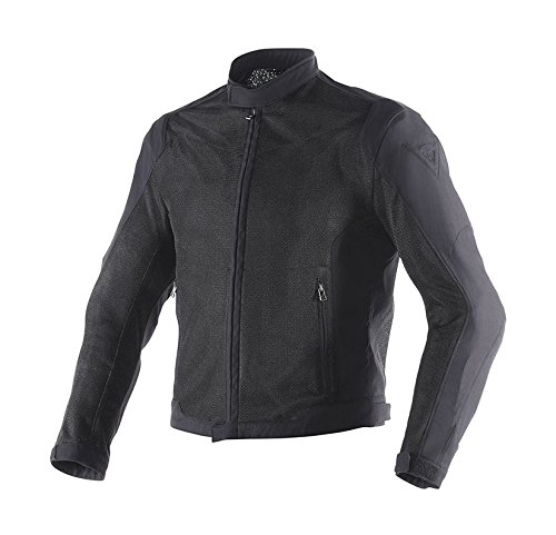 Dainese-AIR FLUX D1 TEX Chaqueta, Negro/Negro, Talla 54