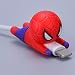 Produktbild RosewineC Bite Cable Protector - 1/4 PCS (Supermaniron Man BatmanGreen LanternSpidermanvenomHulkCaptain A) (Compatible with iPhone Cords)(Spiderman)