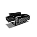 Roo Beauty Tanzania Beauty Trolley Hairdressing Case, Manicure And Nail Case In Imperial Black