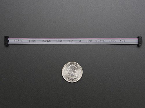Adafruit 10-pin 2×5 Socket-Socket 1.27mm IDC (SWD) Cable – 150mm long [ADA1675] - 2