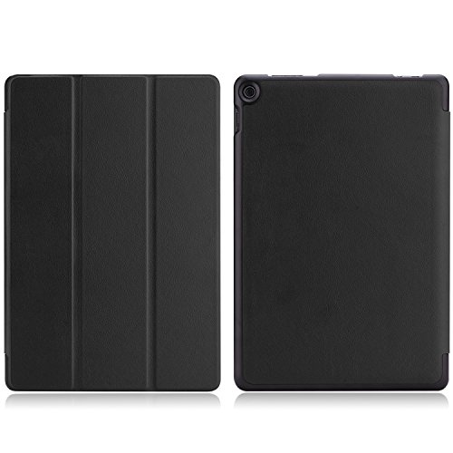 ASUS Zenpad 10 Hülle – MoKo Ultra Slim PU Leder Tasche Schutzhülle Schale Smart Case mit Auto Sleep/Wake up Funktion und Standfunktion für ASUS Zenpad 10 Z300C / Z300CG / Z300CL 10.1″ Tablet, Schwarz - 2