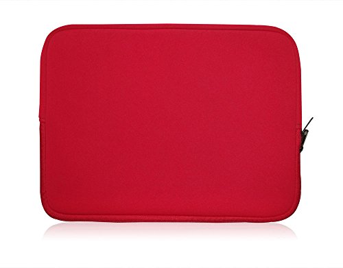 Sweet Tech Rot Neopren Hülle Tasche Sleeve Case Cover geeignet für Lenovo IdeaPad 100S 11 Zoll Notebook (11.6 - 12.5 Zoll Laptop)