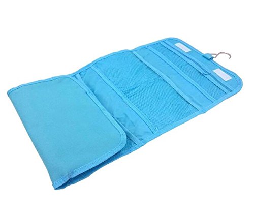 malirona Kulturtasche Badezimmer Reisetasche Waschen Tasche für die Werkzeuge mit Haken zum Aufhängen blau - 2