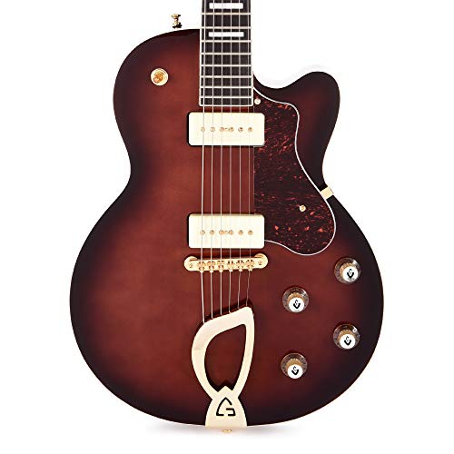 Guild Guitars Newark St. Collection Guitarra eléctrica de cuerpo sólido, derecha, vintage, Sunburst (Aristocrat P90)