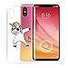 Produktbild DYSu Hülle für Xiaomi Mi 8 Pro(6.21") Transparent Cooles Pferd TPU Schutzhülle Schale Tasche schutzhülle Cover Case Geeignet für Xiaomi Mi 8 Pro(6.21")