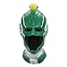 Produktbild WasJmu 1 Piece 1  Movie Captain Marvel Carol Danvers Cosplay Face Masks Superhero Latex Women Helmet Full Head Adult Props Halloween,Green