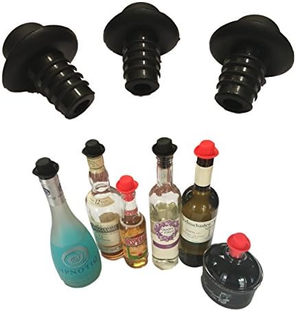 Promostrex Plug Universal – Better Than Silicone Bottle Stopper Replacement stopper – Shatterproof Wine Beer Champagne Juice Wine Bottle Alcohol Bottles etc – Wine Stopper – Pack of 3 or Set of 8