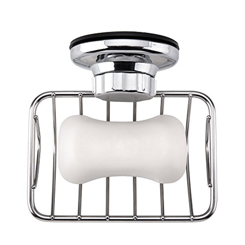 ARCCI Seifenhalter aus Edelstahl mit sehr starkem Saugnapf 12.8 x 10.5 x3cm - 4