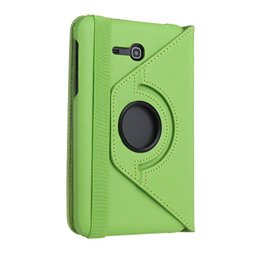 EnGive 360° Drehbares Ledertasche Schutzhülle Leder Tasche Samsung Galaxy Tab 3 7.0 Lite T110 T111 (7 Zoll) Hülle (Samsung Galaxy Tab 3 7.0 Lite, Grün) - 4
