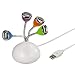 Produktbild Hama Flower USB 2.0 Hub (4-Port) weiß