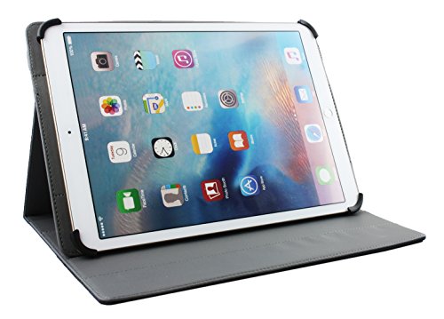 Emartbuy® Teclast Tbook 16 Pro Tablet PC 11.6 Zoll Universal ( 11 – 12.5 Zoll ) Dark Blau PU Leder Multi Angle Exekutiv Folio Mappen Kasten Grau Innenraum mit Kartensteckplätze + Eingabestift - 4