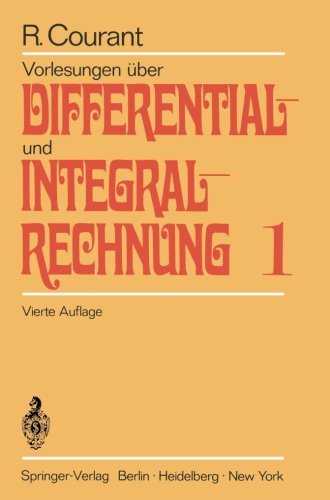 Preisvergleich Produktbild Vorlesungen über Differential- und Integralrechnung Bd. 1: Funktionen einer Veränderlichen