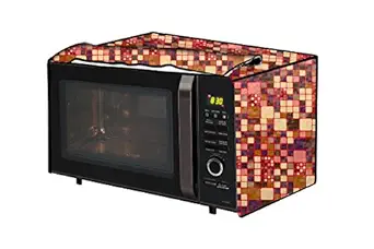 The Furnishing Tree Microwave Oven Cover for Borosil Prima 19 Liter 1300 Watt Convection Oven Toaster Griller (OTG) Abstract Pattern Brown