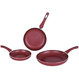 JUEGO DE 3 SARTENES PIEDRA GRANITO ANTIHADERENTE INDUCCION GAS COLORES GARANTIA