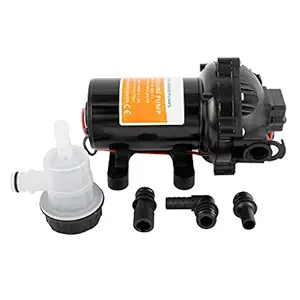 PetierWeit 18.9 L/min 5.0 Gpm 60 Psi 12v Water Diaphragm Pressure Pump for Marine, Boat, Rv, Caravan