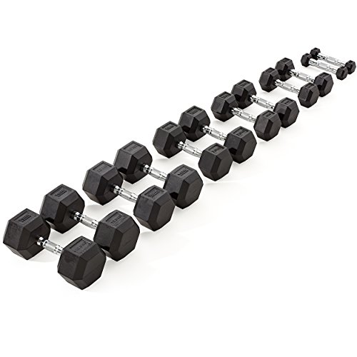 York Fitness Gummi Hex Hanteln, unisex, Rubber Hex - 3