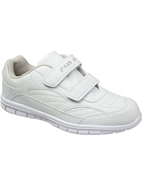 GIBRA® Sportschuhe mit weißer Sohle und Klettverschluss, weiß, Gr. 36-41