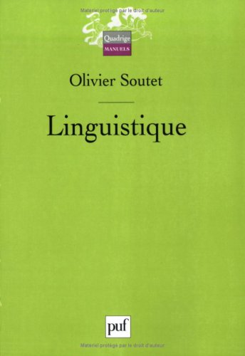couverture de : Linguistique