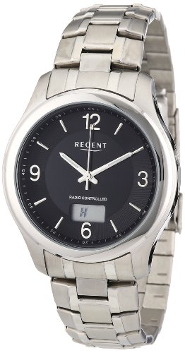 Regent Herren-Armbanduhr XL Analog - Digital Quarz Edelstahl 11030100