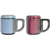 Andoutdoor AND430 İ&ccedil;i &Ccedil;elik Dışı Plastik Kupa Mug, Kırmızı/ Mavi, 500 mg