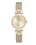 Anne Klein Damenuhr Analog Quarz mit Edelstahlarmband AK/N3002CHGB in der Farbkombination Champagner/Gold