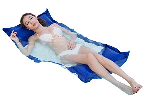Preisvergleich Produktbild QuWei Floating Bed Wasser Hängematte Schwimmer Liege Schwimmen Freizeit Schwimmende See / Pool Lounger (blau)