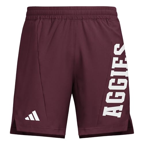 adidas Men's D4T WovenTexas A&M University Shorts, Team Maroon/Texas A&M, X-Small/5" Inseam