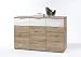 Produktbild Stella Trading Universal 3-türige Kommode, Holz, san remo hell/abs. weiß, 40 x 135 x 90 cm
