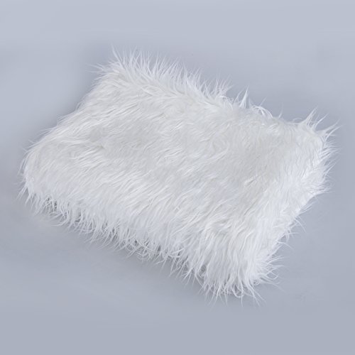 Neotrims Kunstfell Stoff, Furry Schaf Wolle, Fotografie, Fat Squares. Für die Fotografie Crafts & Apparel. 15 tolle dezente, natur & Bright Farben. Ganze Verkauf Preis, 5. Off-White, 1 Meter - 2