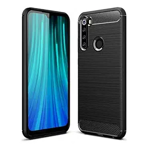 Pinaaki Enterprises Back Cover Case for Redmi Note 8 / Redmi Note 8 Cases & Covers (Carbon Fibre Rugged Armour Black Colour)