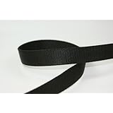 10m PP Gurtband - 20mm breit - 2mm stark - schwarz (UV)
