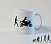 Produktbild Motorrad II Motorradfahrer Biker Evolution BÜROTASSE BUEROTASSE TASSE KAFFETASSE MUG