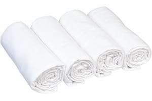 ‎BORNINO BORNINO Le lot de 4 carrés en flanelle 80 x 80 cm couche en tissu, 4